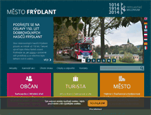 Tablet Screenshot of mesto-frydlant.cz